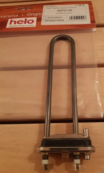 ТЭН для парогенератора Helo SEPD 99, 2000 Вт, HNS/HSX/HST/HLS, SP5207659