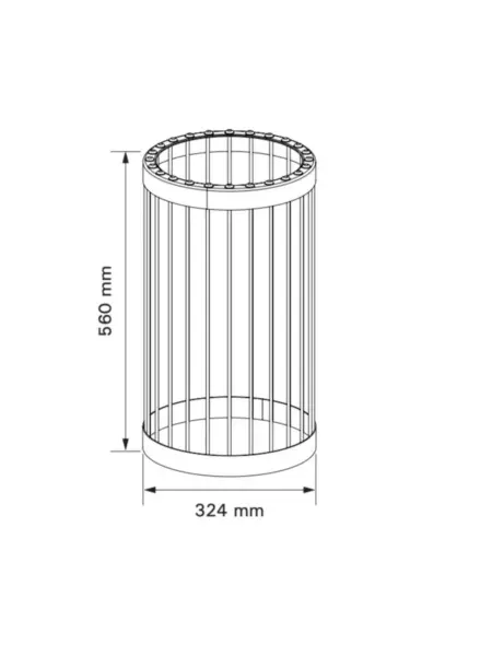 Защитное ограждение дымовой трубы для дровянной печи Harvia Legend, WL300