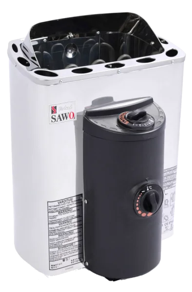 Печь для сауны электрическая Sawo Mini X MX-30NB-Z мощность 3 кВт со встроенным пультом в интернет-магазине WellMart24.com