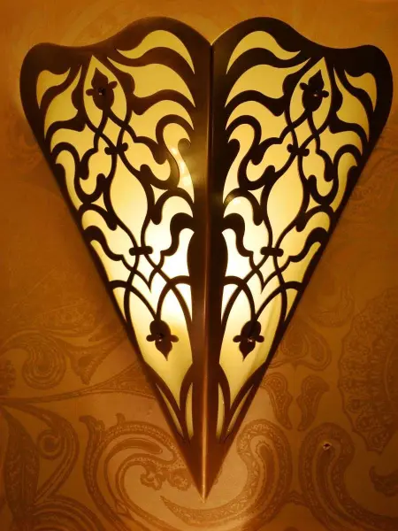 Светильник для хамама W-141G, латунь