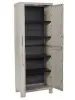 Пластиковый шкаф для улицы Toomax Wood Midi (4 полки), серый