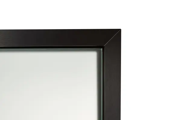 Дверь для турецкой парной GRANDIS DB 7x19 (680мм х 1890мм), черный профиль, стекло сатин