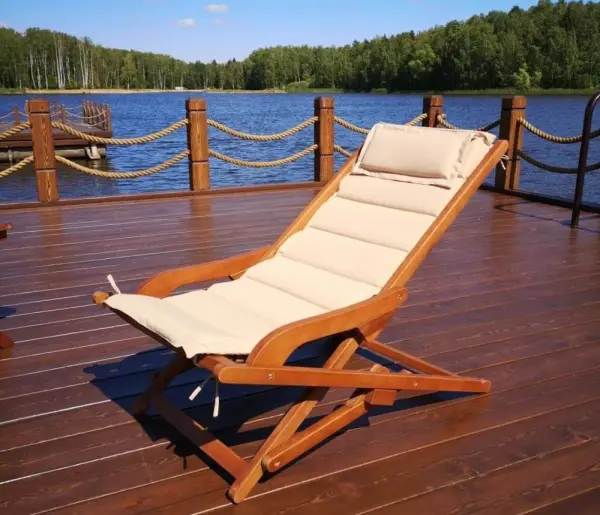 Складное кресло-шезлонг AFM-709A Beige 100x71 см. 