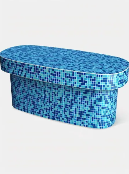 Стол массажный для хамама Овальный 800х800x1800мм