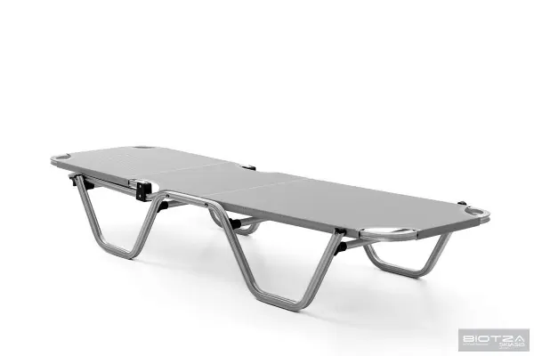 Уличный шезлонг складной алюминиевый Biotza Dias, gray серый, 196 х 62 x 33 см. 
