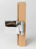 Дверь DoorWood Графит для бани, 70х190 см, без порога, стеклянное полотно серое, коробка ольxа