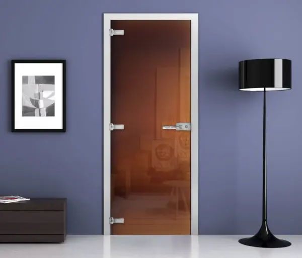 Дверь стеклянная межкомнатная MaybahGlass Premium CP03, 800х2000, бронза