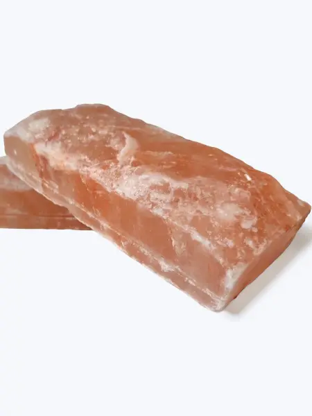 Соляной кирпич 200*100*50 мм натуральный, не торцованный, с пропилом (Гималайская соль)