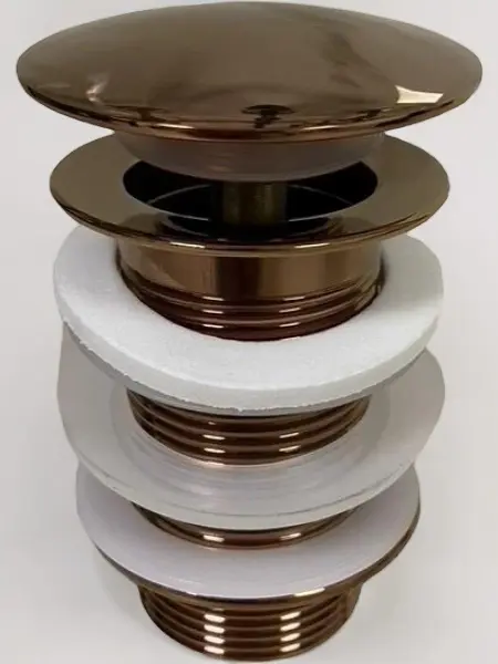 Слив латунный, цвет медь, 45мм