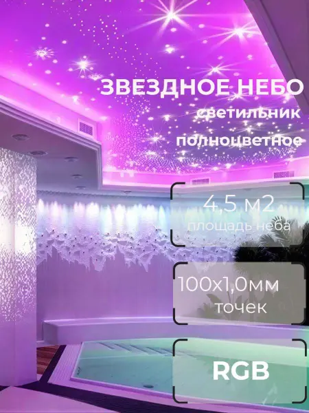 Оптоволоконный комплект "звездное небо" Premier ST RGB 100x1