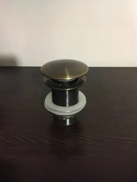 Слив латунный, цвет бронза, 45мм