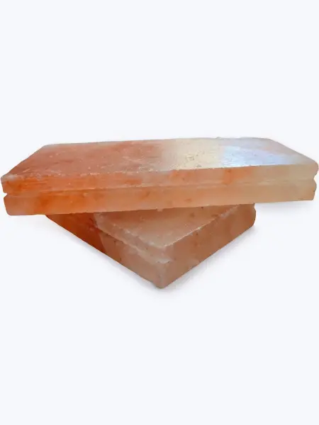 Соляная плитка 200*100*25 мм шлифованная, не торцованная, с пропилом (Гималайская соль)