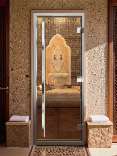 Дверь для турецкой парной DoorWood Prestige 700мм х 1900мм, стекло бронза