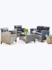 Комплект садовой мебели из искусственного ротанга AFM-805B Beige/Dark grey