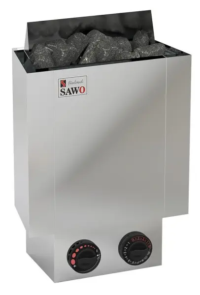 Печь для сауны электрическая Sawo Nordex Mini NRMN-23NB-Z 2,3 кВт со встроенным пультом в интернет-магазине WellMart24.com