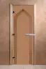 Дверь для бани DoorWood Арка, 700 х 1900 мм, без порога, бронза матовая, коробка ольха