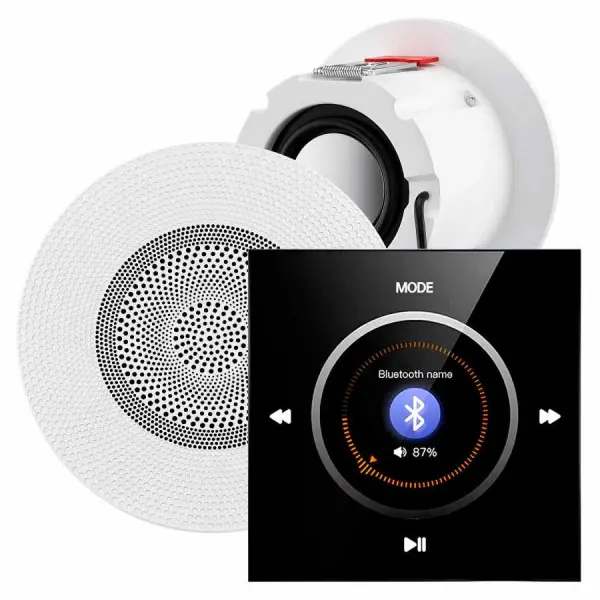 Акустическая система для сауны и хамама S&W Noise Mini-2, Black/White, IP-68