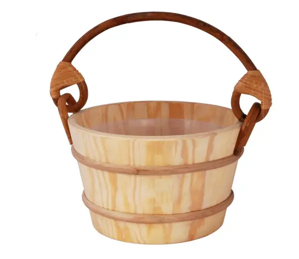 Ведро деревянное Sawo 4л. с пласт. вст., 341-P