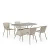 Комплект садовой мебели из искусственного ротанга T198D/Y137C-W85 Latte 4Pcs