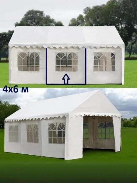 Шатер-павильон AFM-1026W White 4х6