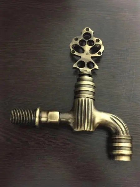 Кран латунный для хамама, цвет бронза, 06А