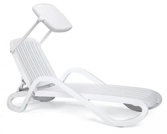 Шезлонг Nardi Eden, white 194x85x71 см