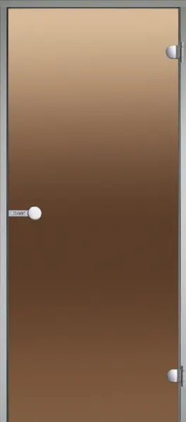 Дверь для турецкой парной Harvia ALU 900мм х 2100мм, DA92101, стекло бронза