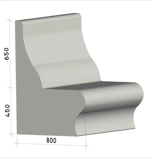 Сиденье для хамама Collina 1100х800x1000мм
