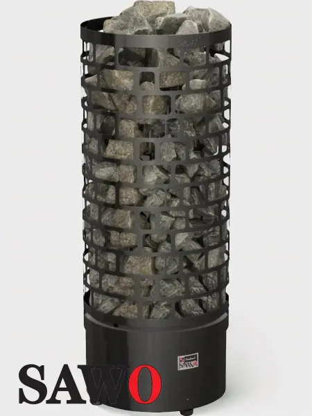 Электрическая печь Sawo Aries Round ARI6-150NS-P, Black, без пульта в интернет-магазине WellMart24.com