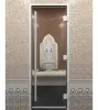 Дверь для турецкой парной DoorWood Prestige, 700мм х 1900мм, без порога, стекло прозрачное