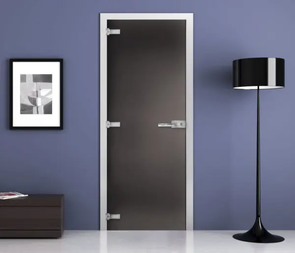 Дверь стеклянная межкомнатная MaybahGlass Premium CP06, 800х2000, серое матовое