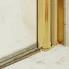 Душевая дверь на монопетле MaybahGlass, золотой профиль, стекло сатин