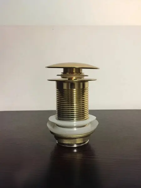 Слив латунный, цвет золото, 45мм