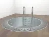 Купель круглая KUP-KRP из нержавеющей стали AISI-316L D=1,5 H=1,5 (переливная)
