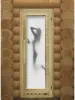 Дверь для сауны DoorWood с фотопечатью Элит Люкс Искушение, 730мм х 1850мм, с порогом, коробка липа.