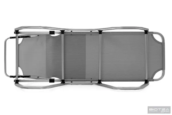 Уличный шезлонг складной алюминиевый Biotza Dias, gray серый, 196 х 62 x 33 см. 