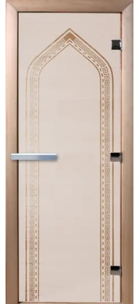 Дверь DoorWood Арка для бани и сауны, 700 х 1900 мм, без порога, сатин, коробка ольха
