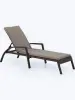 Шезлонг-лежак плетеный A30A2-W53 Brown 200х91x70 см, с матрасом