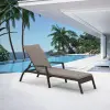 Шезлонг-лежак плетеный A30A2-W53 Brown 200х91x70 см, с матрасом