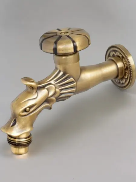 Кран латунный для хамама, цвет бронза, 21600
