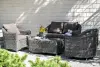 Диван из искусственного ротанга 4SiS Кон Панна, графит
