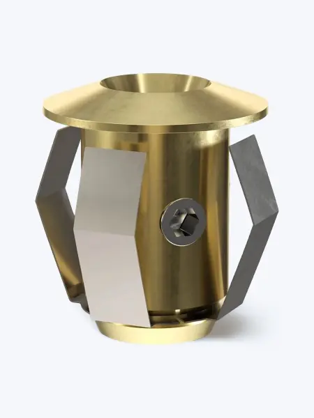 Комплект насадок Cariitti CR-03, золото, 6 штук, 1532612