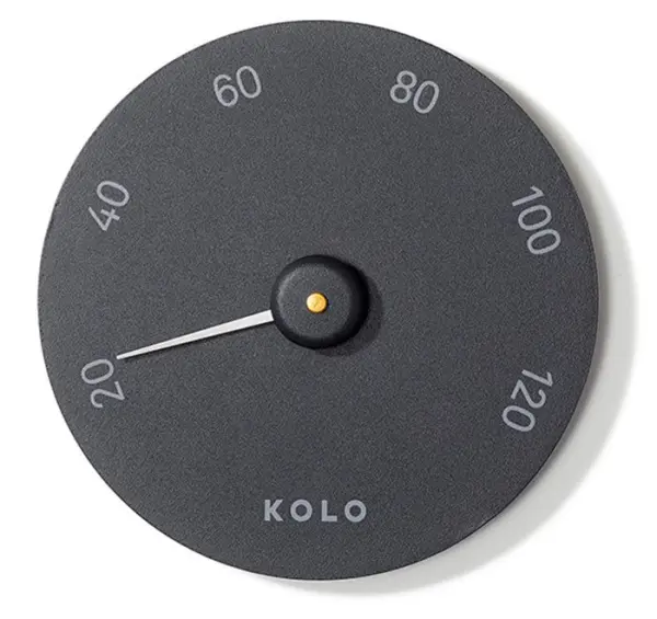 Термометр для сауны и бани Kolo Black, 29006