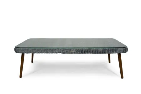 Комплект садовой мебели из искусственного ротанга серого цвета Mokka Rimini S2, grey