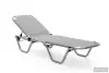 Уличный шезлонг складной алюминиевый Biotza Dias, gray серый, 196 х 62 x 33 см. 