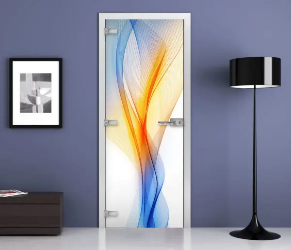 Дверь стеклянная межкомнатная MaybahGlass Premium Abstraction 01, 800х2000