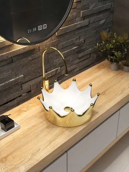 Раковина на столешницу Queen, (400х400х165мм), 4042WG