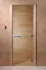Дверь для сауны DoorWood, 700мм х 2100мм, без порога, прозрачная, коробка ольха
