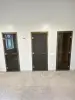 Стеклянная дверь DoorWood сатин для хамама, 700 х 1900 мм, бронзовый профиль,с коробкой