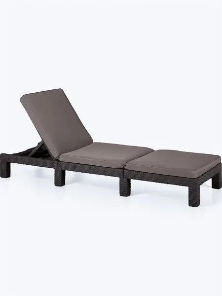 Шезлонг Allibert Daytona, brown 195х65х22 см